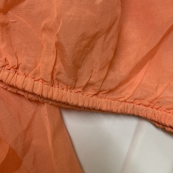 MALENE BIRGIR Size 2 cotton orange light dress in excellent condition - Picture 6 of 6